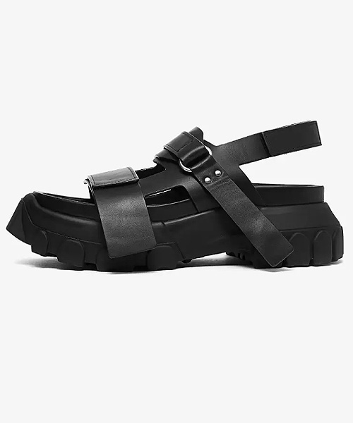 A-39127RICK OWENSLEATHER TRACTOR SANDALS[매장가-100만원대]