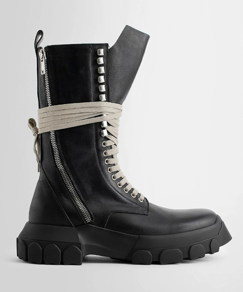 A-39131RICK OWENSLIDO JUMBO LACED LACE-UP BOZO BOOTS[매장가-100만원대]